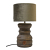 Lampa ceramiczna betonowa z abażurem 36cm